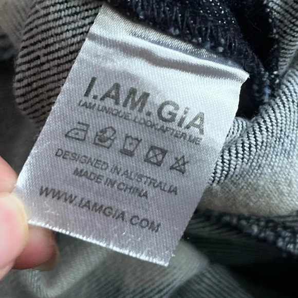 I AM GIA Bleached Bell Bottoms Flared Jeans - Picture 9 of 11